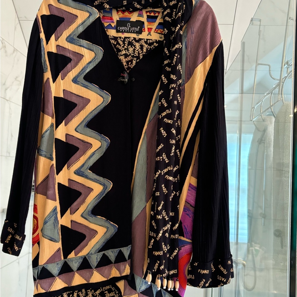 Charlotte Colorful Geometric Patterned Jacket